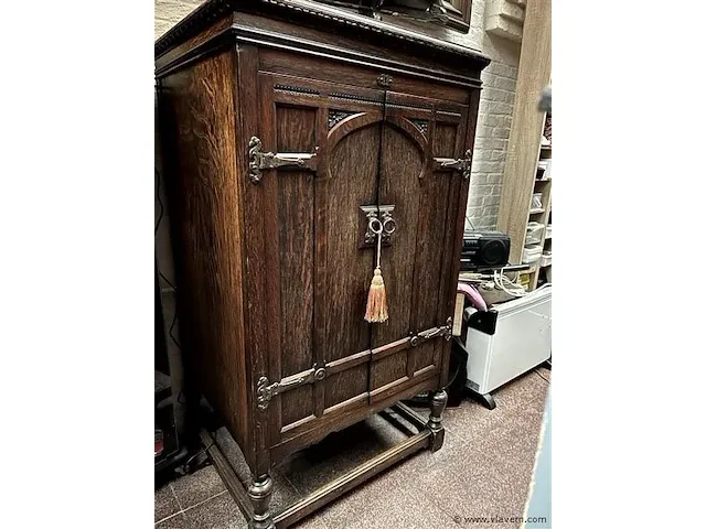 Antieke muziekkast -his masters voice - afbeelding 1 van  3