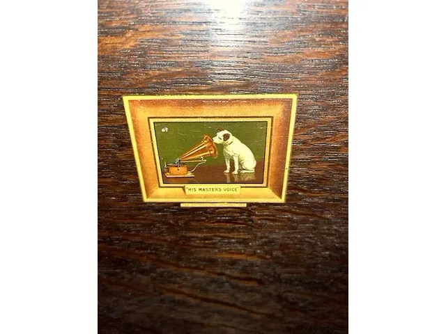 Antieke muziekkast -his masters voice - afbeelding 3 van  3