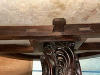 Antieke oosterse ronde tafel - afbeelding 8 van  9