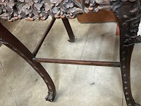Antieke oosterse vierkanten tafel - afbeelding 6 van  8