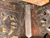Antieke oosterse vierkanten tafel - afbeelding 7 van  8