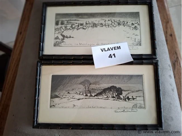 Antieke pentekening - afbeelding 1 van  4