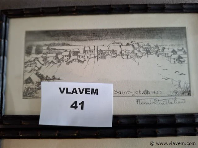 Antieke pentekening - afbeelding 2 van  4