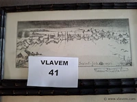 Antieke pentekening - afbeelding 2 van  4