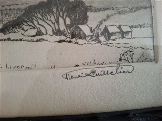 Antieke pentekening - afbeelding 4 van  4
