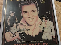 Antieke poster elvis presley 920mm op 640mm met kader - afbeelding 1 van  4