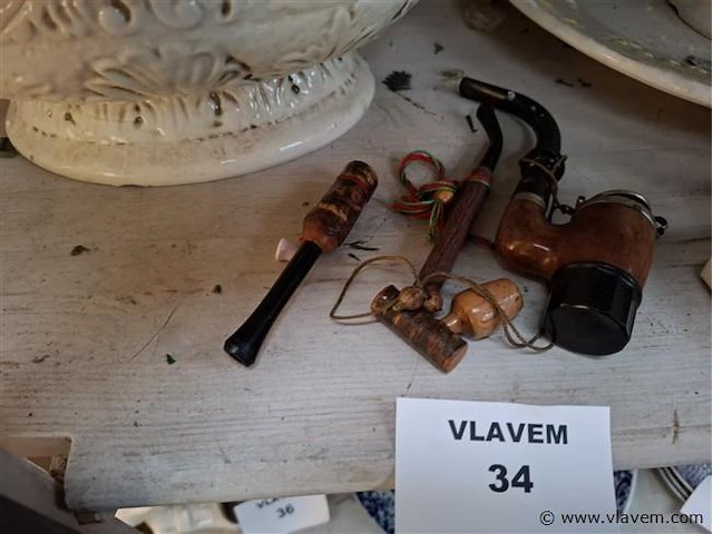 Antieke tabakspijp - afbeelding 1 van  3