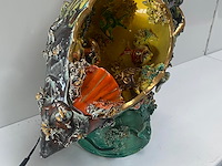 Antieke vaas/lamp - vallauris - afbeelding 4 van  5