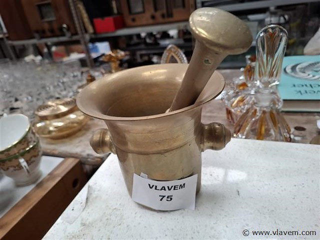 Antieke vijzel - afbeelding 1 van  1