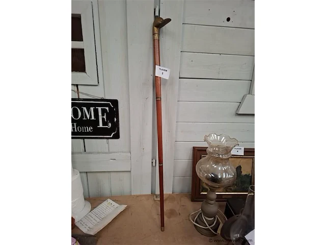 Antieke wandelstok - afbeelding 1 van  3