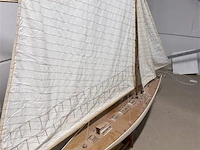 Antieke zeilboot - plm. 140cm lang - afbeelding 2 van  5
