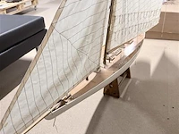Antieke zeilboot - plm. 140cm lang - afbeelding 5 van  5