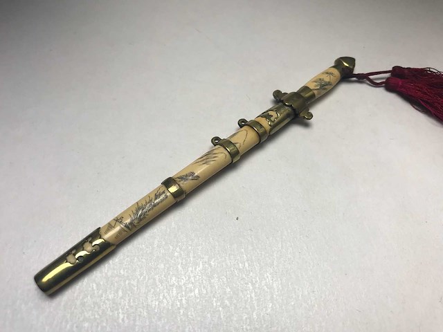 Antique 19th century miniature chinese jian sword - afbeelding 8 van  11