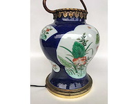 Antique chinese powder blue baluster vase. kangxi marked. - afbeelding 3 van  36