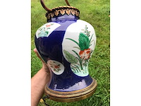 Antique chinese powder blue baluster vase. kangxi marked. - afbeelding 9 van  36