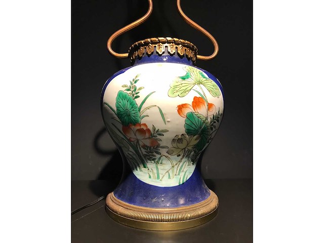 Antique chinese powder blue baluster vase. kangxi marked. - afbeelding 19 van  36