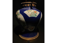 Antique chinese powder blue baluster vase. kangxi marked. - afbeelding 21 van  36