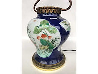 Antique chinese powder blue baluster vase. kangxi marked. - afbeelding 33 van  36