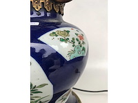 Antique chinese powder blue baluster vase. kangxi marked. - afbeelding 34 van  36