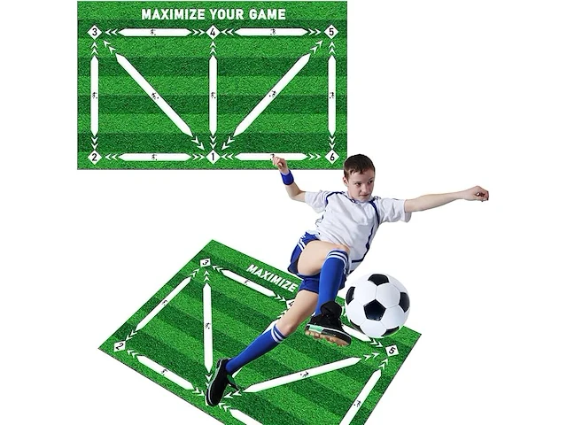 Antislip voetbaltrainingsmat - afbeelding 1 van  5