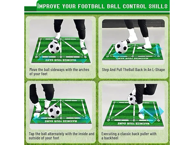 Antislip voetbaltrainingsmat - afbeelding 5 van  5