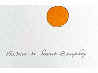 Antoine de saint exupery - le petit prince - litho - afbeelding 3 van  5