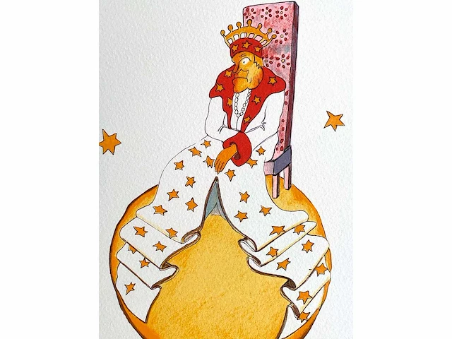 Antoine de saint exupery - le petit prince - litho - afbeelding 5 van  5