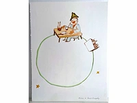 Antoine de saint exupery - le petit prince - litho - afbeelding 2 van  4