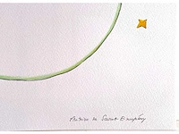 Antoine de saint exupery - le petit prince - litho - afbeelding 3 van  4