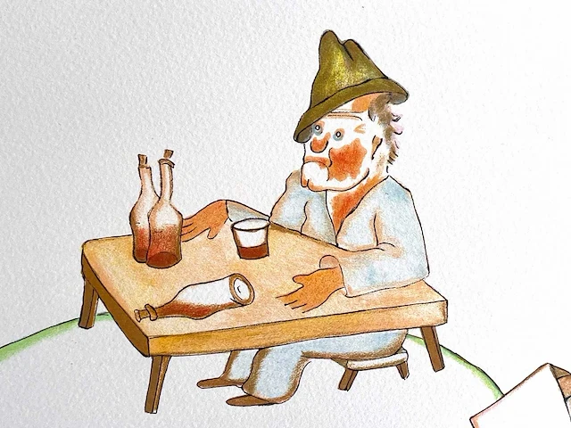 Antoine de saint exupery - le petit prince - litho - afbeelding 4 van  4