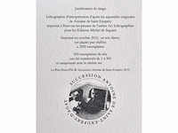 Antoine de saint exupery - le petit prince - litho - afbeelding 4 van  4