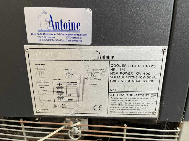 Antoine iglo 36/25 tapinstallatie - afbeelding 6 van  6
