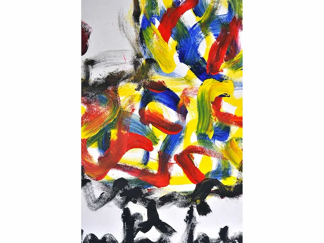 Anton heyboer - kip - acryl op papier - afbeelding 5 van  6