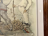 Anton pieck ezeltje strekje h:35x45cm - afbeelding 2 van  2