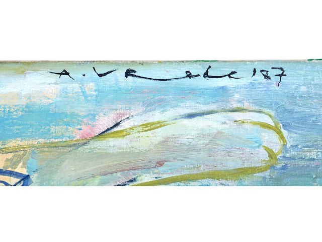 Anton vrede - strange relationship- olie op doek - 95x125 cm - 1987 - afbeelding 12 van  18