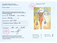Antonio palmieri (1946) – shopping girl in paris - olie op doek - afbeelding 2 van  10