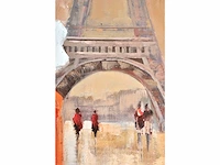 Antonio palmieri (1946) – shopping girl in paris - olie op doek - afbeelding 8 van  10