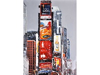 Antonio palmieri – new york , time square - olie op doek - 100x100 cm - afbeelding 3 van  14