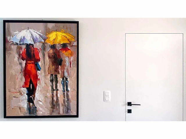 Antonio palmieri – parapluies - olie op doek - afbeelding 3 van  13