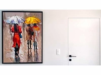 Antonio palmieri – parapluies - olie op doek - afbeelding 3 van  13