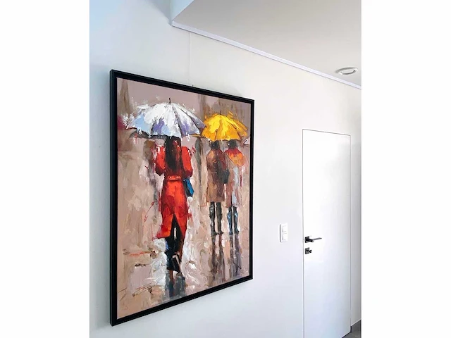 Antonio palmieri – parapluies - olie op doek - afbeelding 4 van  13