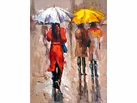 Antonio palmieri – parapluies - olie op doek - afbeelding 1 van  13