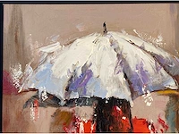 Antonio palmieri – parapluies - olie op doek - afbeelding 10 van  13