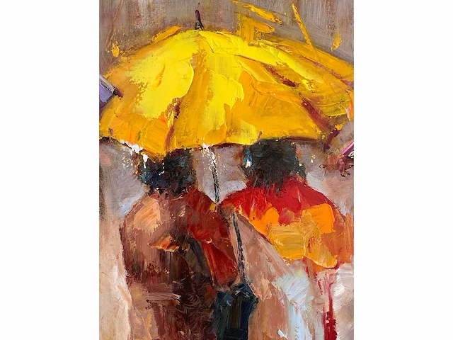 Antonio palmieri – parapluies - olie op doek - afbeelding 13 van  13