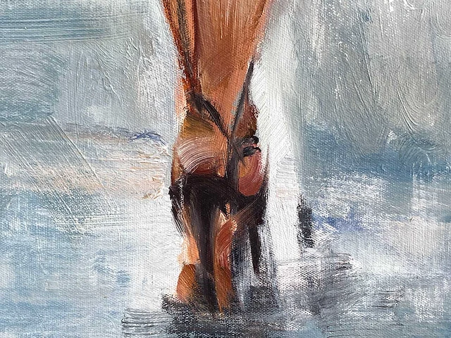 Antonio palmieri – shopping girl - olie op doek - afbeelding 2 van  14