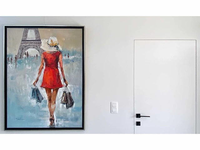 Antonio palmieri – shopping girl - olie op doek - afbeelding 4 van  14