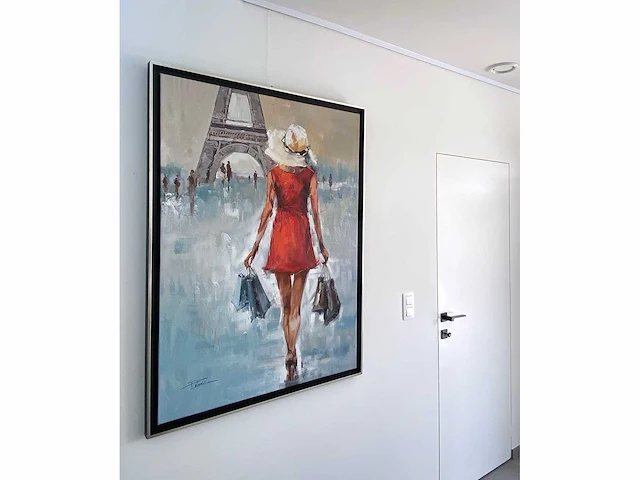 Antonio palmieri – shopping girl - olie op doek - afbeelding 5 van  14