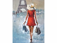 Antonio palmieri – shopping girl - olie op doek - afbeelding 1 van  14