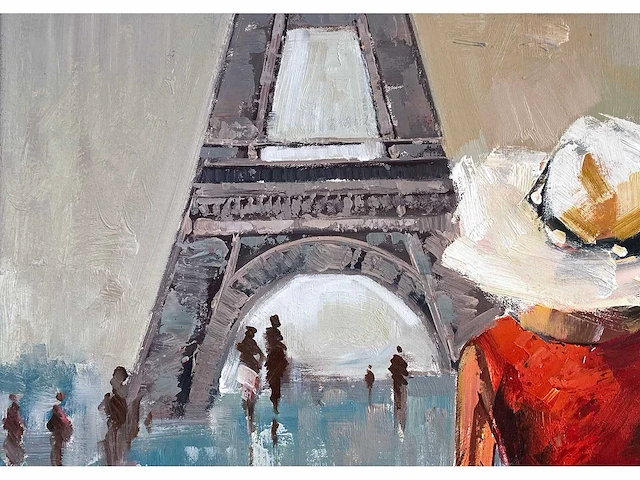 Antonio palmieri – shopping girl - olie op doek - afbeelding 12 van  14