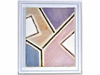 Antoon de clerck (1923-2001) - verkaveling n - olie op doek - afbeelding 2 van  3